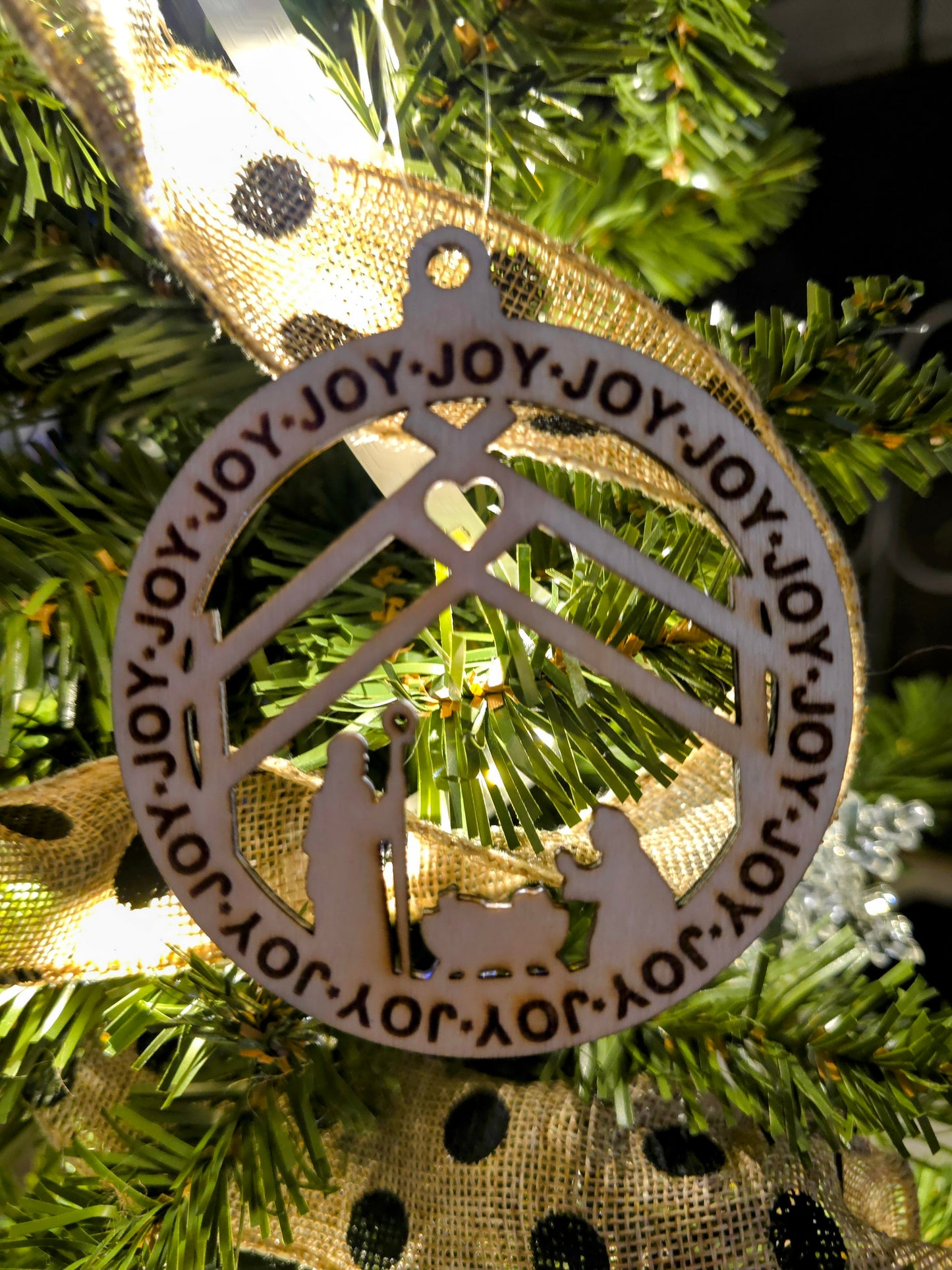 JOY Nativity Ornament